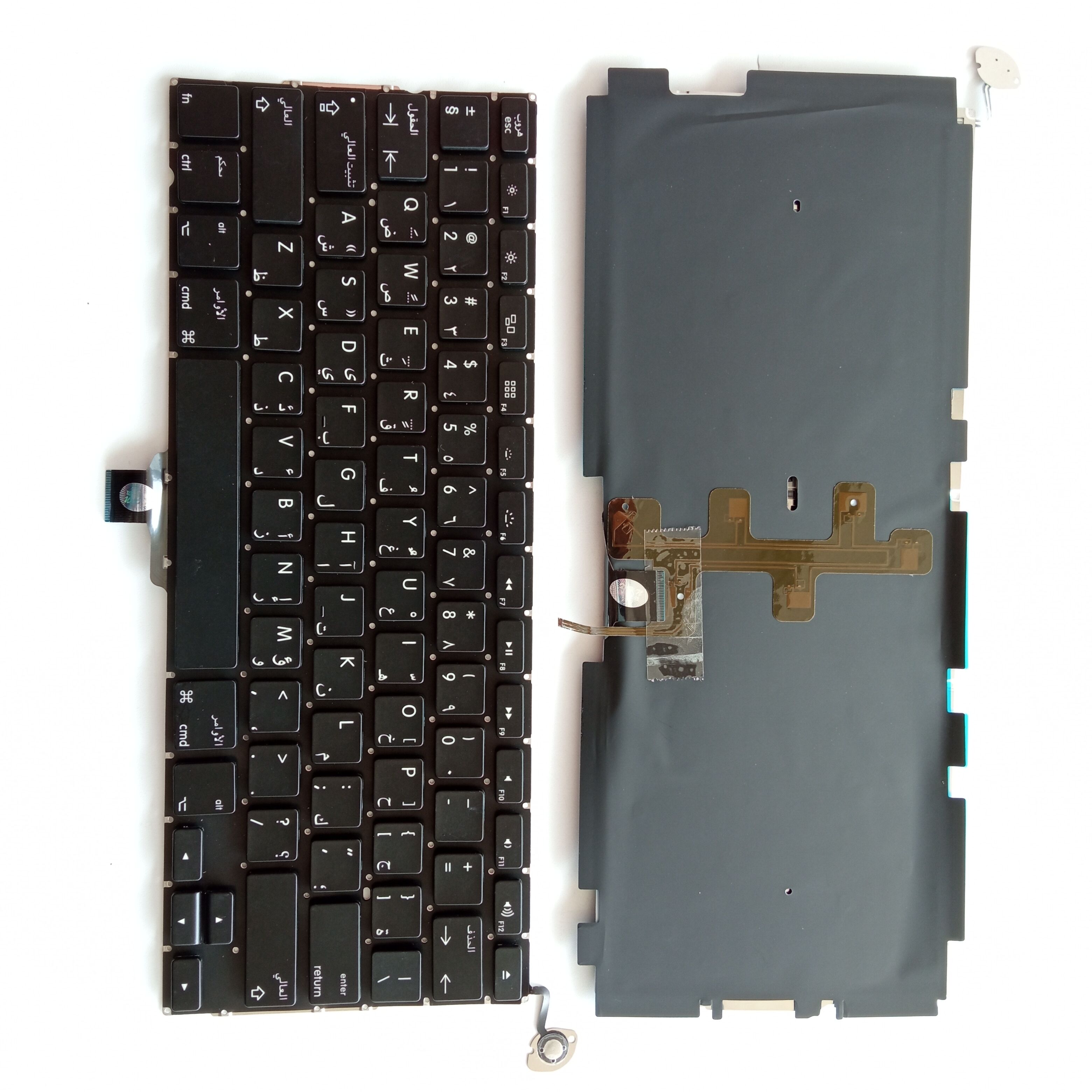 Picture of New Replacement Laptop Keyboard For APPLE A1278 small carriage return BLACK Backlit AR Layout